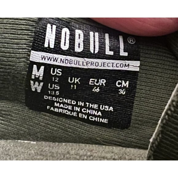 NOBULL mesh runner green sneakers men's size 12 - Picture 7 of 10